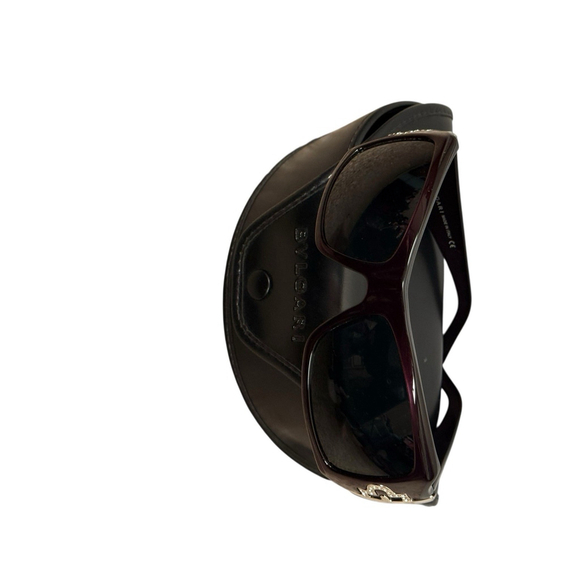 Bvlgari 859-B Tortoise Framed Sunglasses With Crystal Accents On The Side W Case - Picture 3 of 9